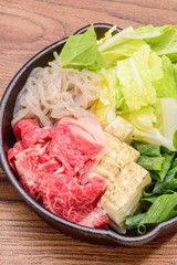 すき焼き　一人鍋