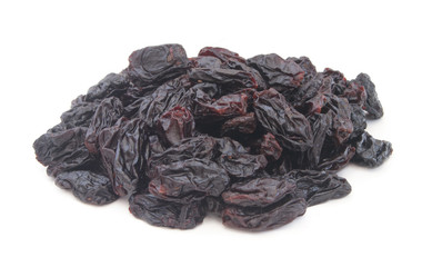 Raisins isolated on white