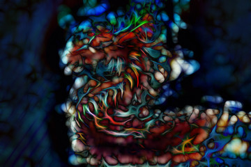 Abstract background and fractal, color background.