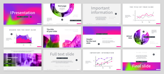 Presentation template design