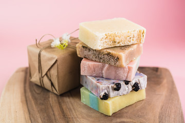 beautiful handmade colorful natural soaps