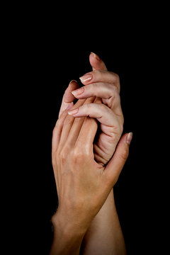 Two Entwined Female Hands