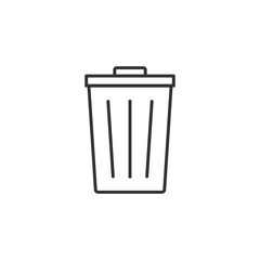 Delete, remove icon. Vector illustration, flat design.