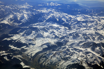 Flug &uuml;ber die europ&auml;ische Alpen