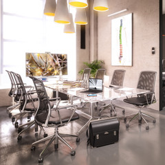 Office Design: Meeting Area (detail) - 3d visualization