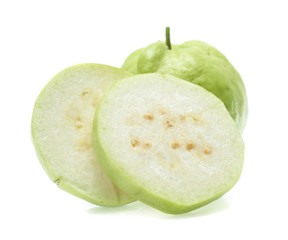 Fresh guava isolated on a white background