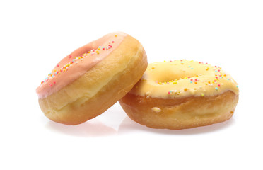Donuts isolated on white background