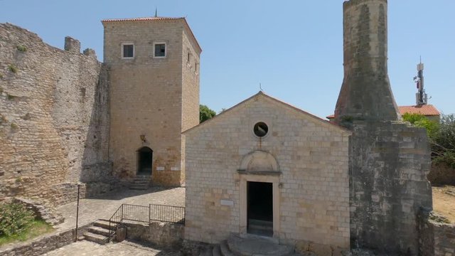 Archaeological museum in historical buildings of Ulcinj old town, Montenegro.