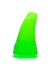 Sweet colored jelly isolated on white