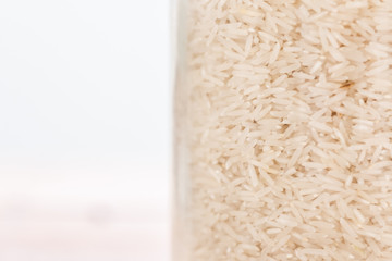 Close up sur des grains de riz