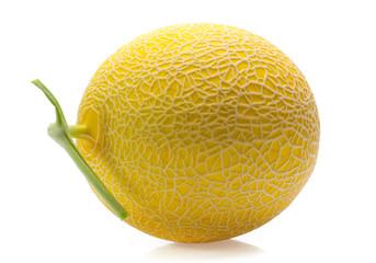 cantaloupe melon isolated on white