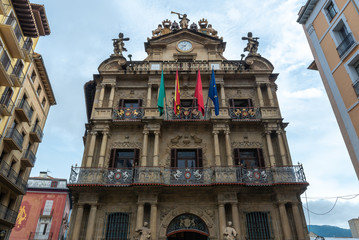 Fototapeta premium Town hall of Pamplona, Navarre, Spain