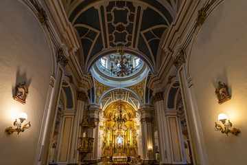 Naklejka premium Chapel dedicated to the Virgen del Camino, church of San Saturnino, Pamplona, Spain 