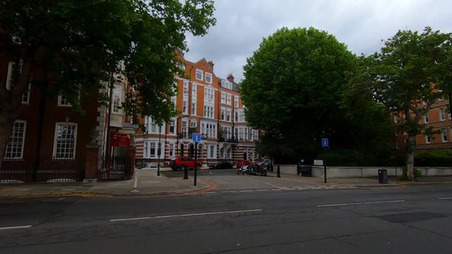 Embankment Gardens SW3 , London, England, United Kingdom. Slow Motion Footage