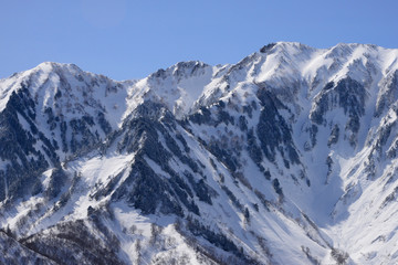 Fototapeta na wymiar 冬の荒沢岳（日本二百名山）