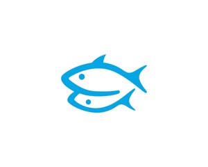 Fish icon illustration vector template design