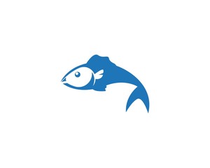 Fish icon illustration vector template design