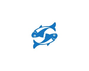 Fish icon illustration vector template design