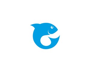 Fish icon illustration vector template design