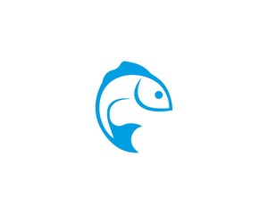 Fish icon illustration vector template design