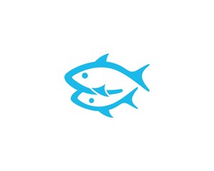 Fish icon illustration vector template design