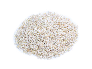 Barley grain isolated on white background