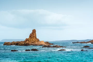 Crédence de cuisine en verre imprimé Cala Pregonda, île de Minorque, Espagne Cala Pregonda Creek in Minorca, Spain.