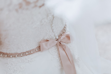 Details am Hochzeitskleid