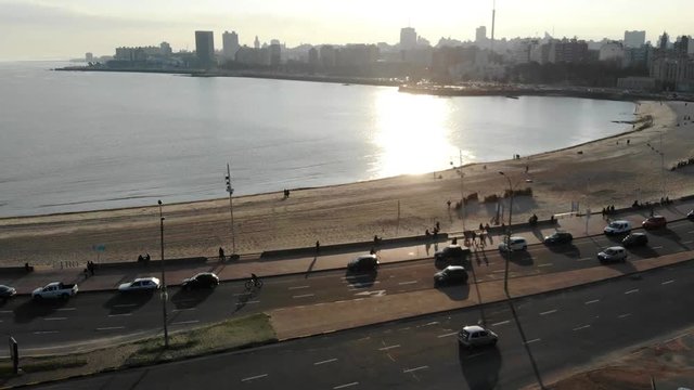 Drone Aerial Footage Parque Rodo Montevideo uruguay