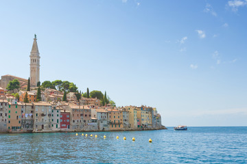 Rovinj, Istria, Croatia - Historic old town of Rovinj at the Mediterranean Sea