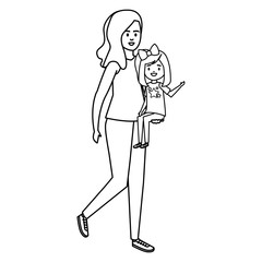 happy student girl with female teacher