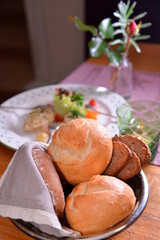 Close up of the bread; dining-room;Joching;Weingut Holzapfel;Vienna;Austria