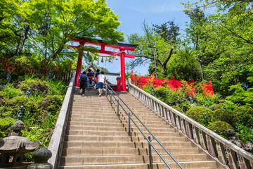 高尾山登山道の階段