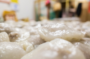 Taiwan meatballs in a group on a dish