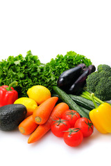 野菜　Vegetables on white background