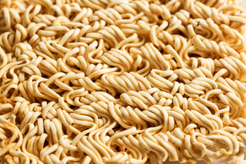 dry instant noodles on a plate