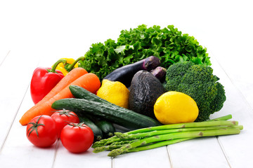 野菜　Vegetables on white background