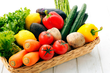野菜　Vegetables on white background