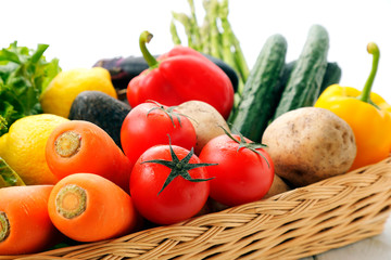 野菜　Vegetables on white background