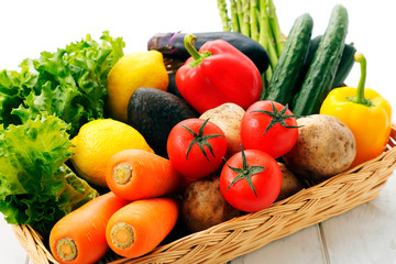 野菜　Vegetables on white background