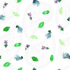 Basil and paisley pattern