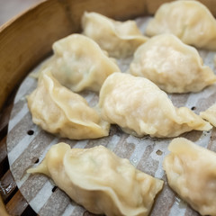 Taiwanese famous snacks of steamed dumplings