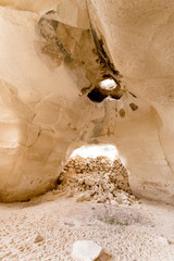 ancient underground cave in the desert