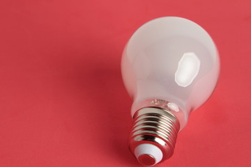 light bulb on colorful background