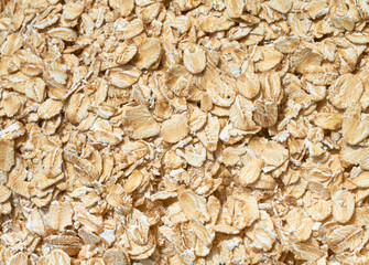 Background texture of crushed seed and grain mix for livestock and bird feed