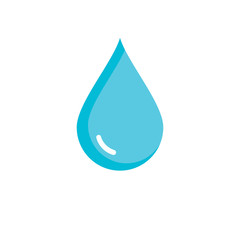 Set of abstract water drops symbols, logo template