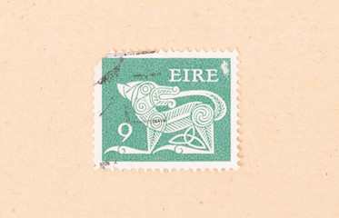 IRELAND - CIRCA 1980: A stamp printed in Ireland shows an animal, circa 1980