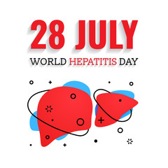 Vector illustration of World Hepatitis Day 28 july banner