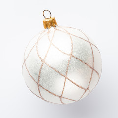 Christmas decor closeup on a white background. Isolated - Image