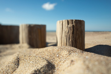 Groynes at the Sea Detail
